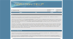 Desktop Screenshot of forum.migrationhelp.com.au