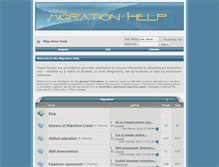 Tablet Screenshot of forum.migrationhelp.com.au